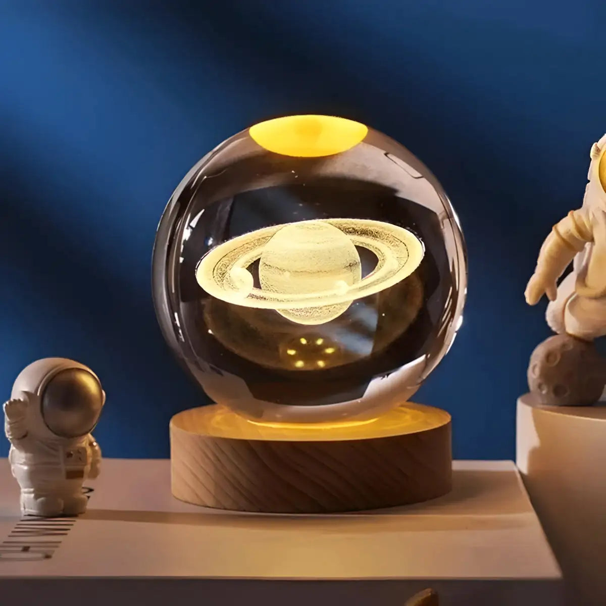 3D Solar System Crystal Ball Night Light