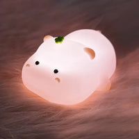 LED Night Lights Cute Sheep Silicone Lamp