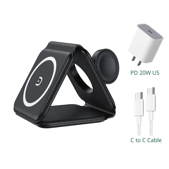 Magnetic 3 in 1 Wireless Charger Foldable