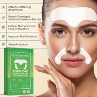 Forehead Wrinkle Patches 12Pcs with Smile Line Patches 24Pcs with Aloe, Collagen, Vitamin E, Forehead Wrinkles Treatment and Smile Lines Treatment 3 Count (Pack of 12)