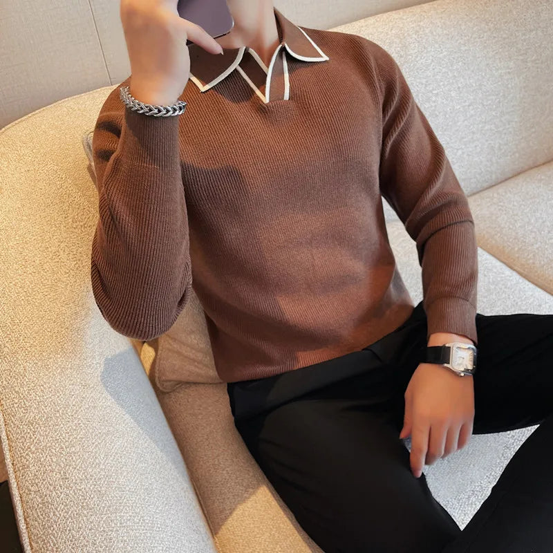 Warm in Winter Lapel Knitted Sweaters