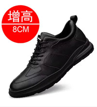 Sneakers Men Elevator Shoes Fashion Soft Leather