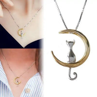 Cat Moon Necklace