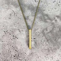 Rectangle Pendant Necklace