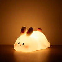 LED Night Lights Cute Sheep Silicone Lamp