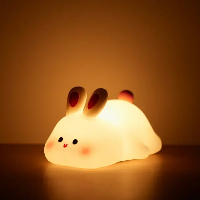 LED Night Lights Cute Sheep Silicone Lamp