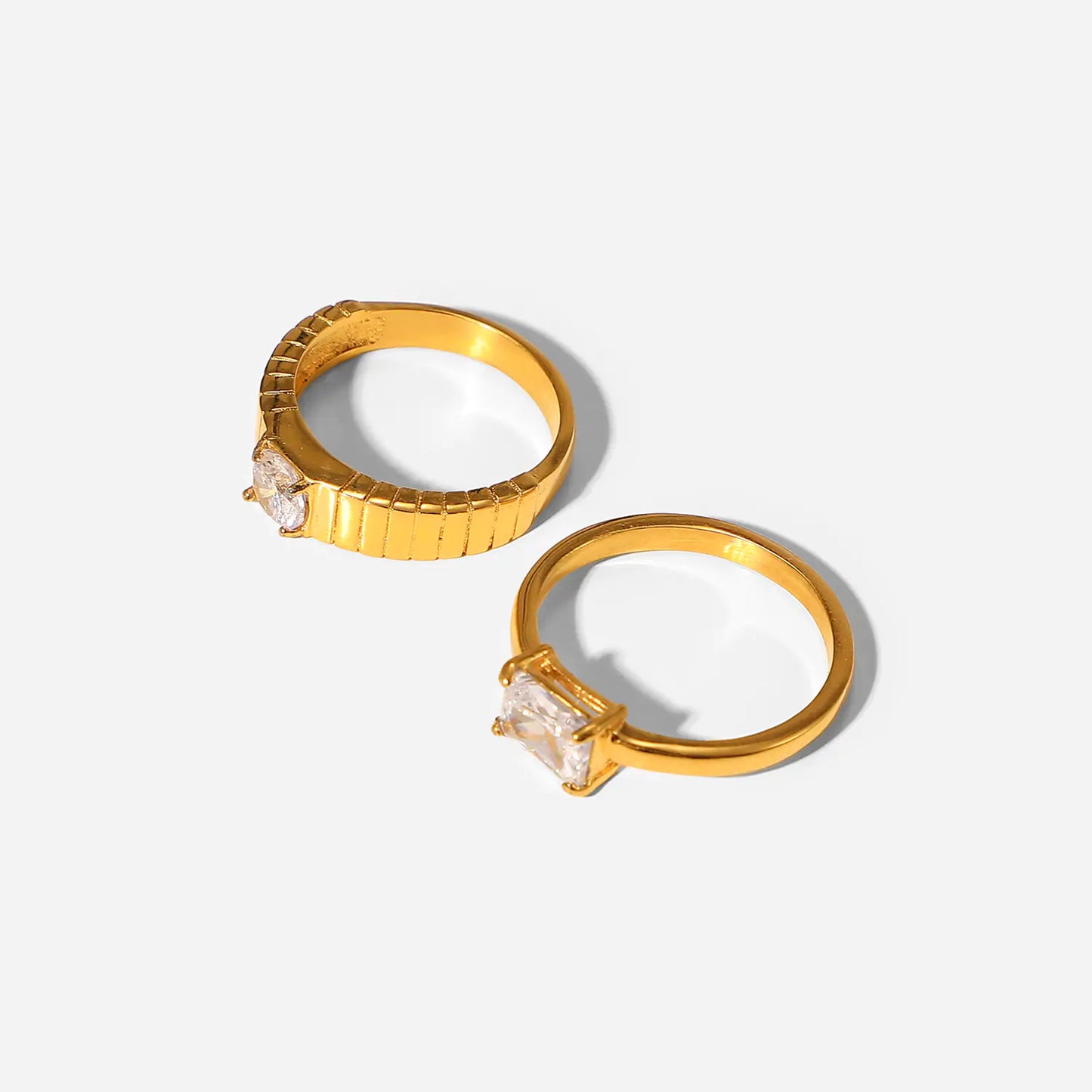 Stacking 18k Gold Rings