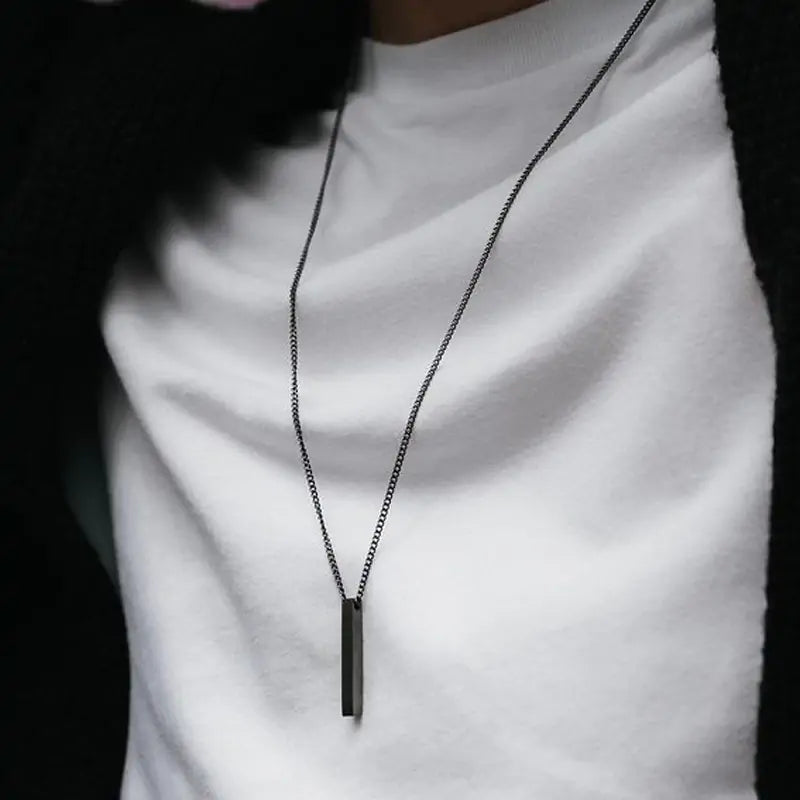 Rectangle Pendant Necklace