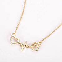 Paw Heartbeat Necklace