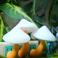 LED Night Light Mushroom Wall Socket Lights Lamp Sensor