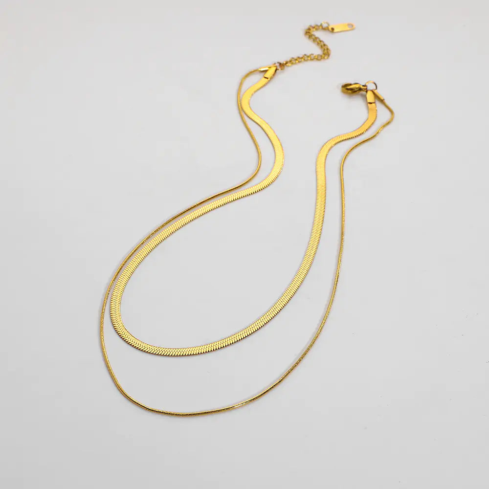 Herringbone Snake Necklace