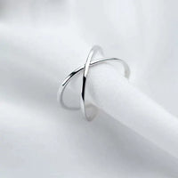 Precise: Vintage 925 Sterling Silver Cross Adjustable Rings